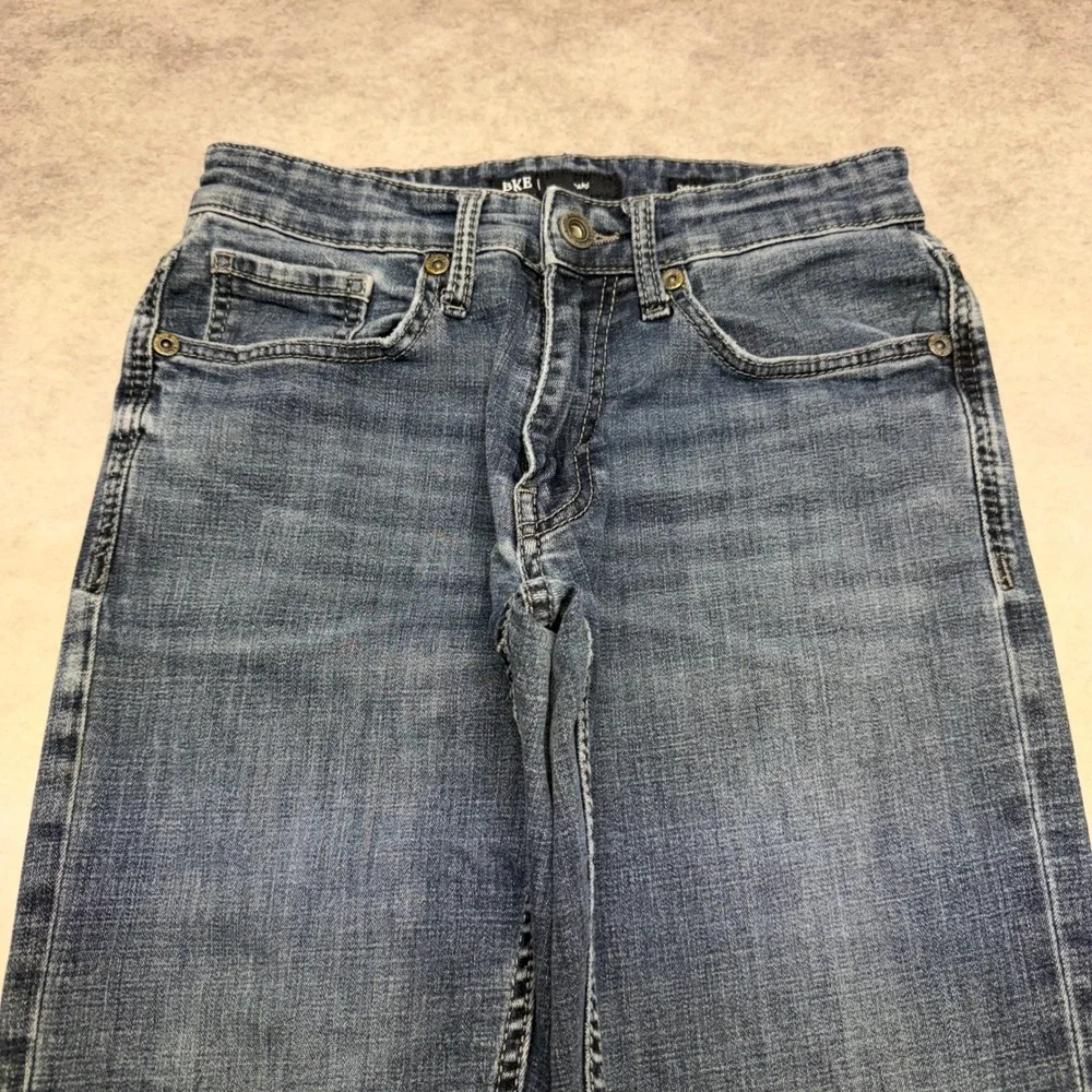 Buckle BKE Jake Mens Straight Leg Jeans 30x34 Blue Denim Y2K Skater Streetwear - Picture 4 of 11